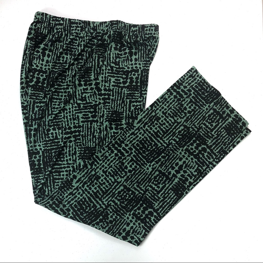 Jemma medium green black made in USA pants (#33)
